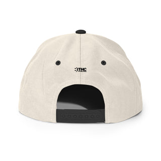 Natural/Black The Happy Channel® BiGGiE LOVE Snapback Hat - Back View