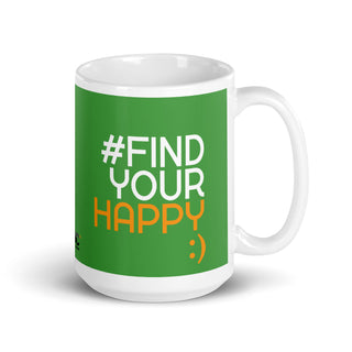 The Happy Channel® #FindYourHappy - 15oz White Mug