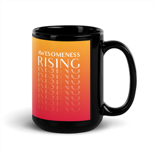 The Happy Channel® Awesomeness Rising - 15oz Black Mug