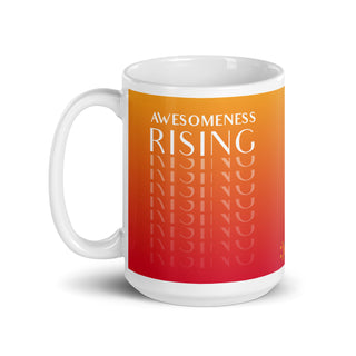 The Happy Channel® Awesomeness Rising - 15oz White Mug