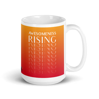 The Happy Channel® Awesomeness Rising - 15oz White Mug